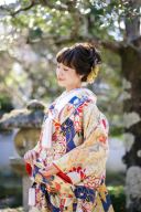 PIU-008 まりに扇面(青)