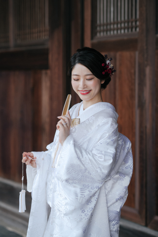 PSM-013 枝垂桜に鶴