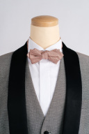 蝶ネクタイ ライトピンク水玉