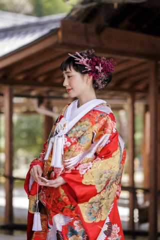 PIU-001 山紫水明花鳥図（赤）