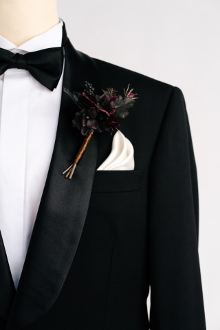 ブートニア ブラックピンク