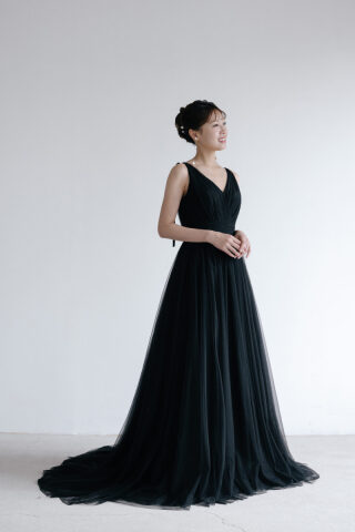 PWD-045 リボンショルダーブラック