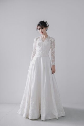 PWD-030 サテンレース （長袖ボレロ）