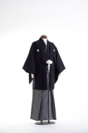 RHH-001 羽織袴 白黒縞