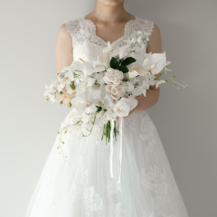 造花ブーケ 胡蝶蘭