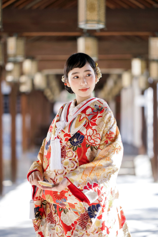 PIU-009 まりに扇面(赤)