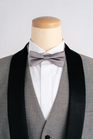 蝶ネクタイ シルバー