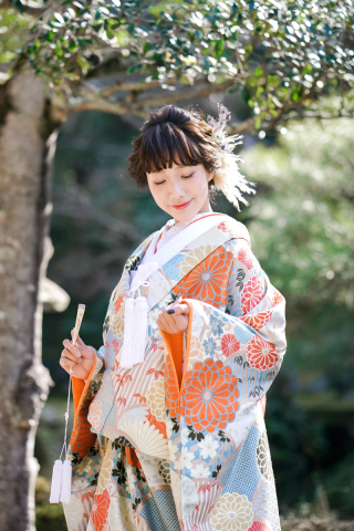 PIU-010 菊花青海波（水色）