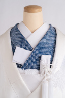 色掛下 絞り ネイビー