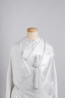 刺繍襟 松竹梅 銀