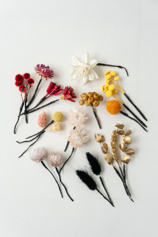 和装ヘッドパーツ ドライフラワーB