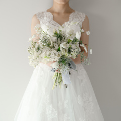 造花ブーケ ラーレホワイト