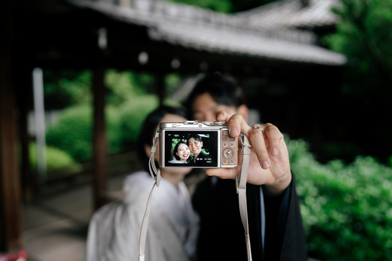 お持ち込みのカメラで記念撮影