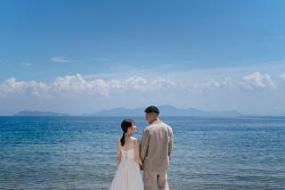 真夏のドレス前撮り