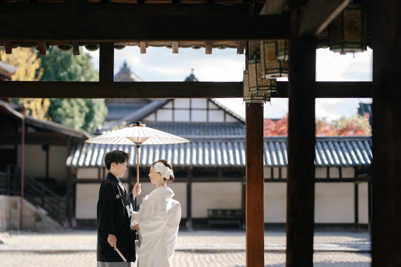 後半戦は白無垢にチェンジして萬福寺へ