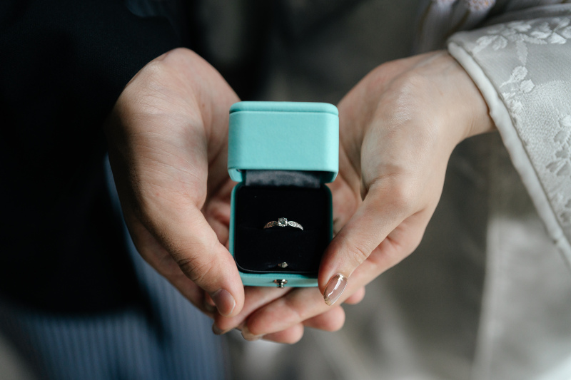 大切な指輪と一緒に