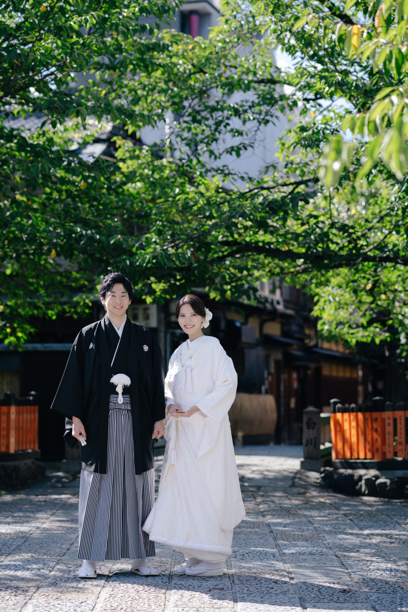 青々とした桜の木々と