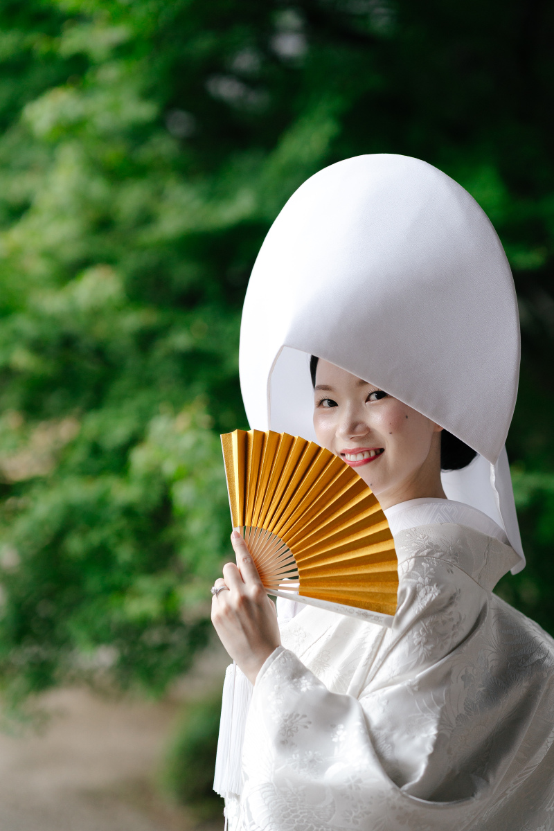 綿帽子を被った一枚