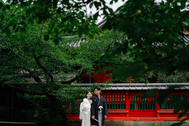 新緑に囲まれて