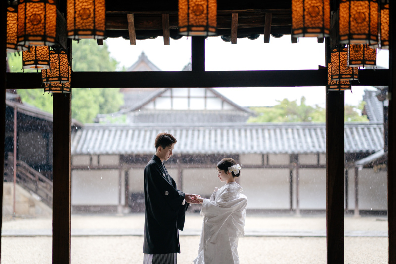 雨でも安心の萬福寺