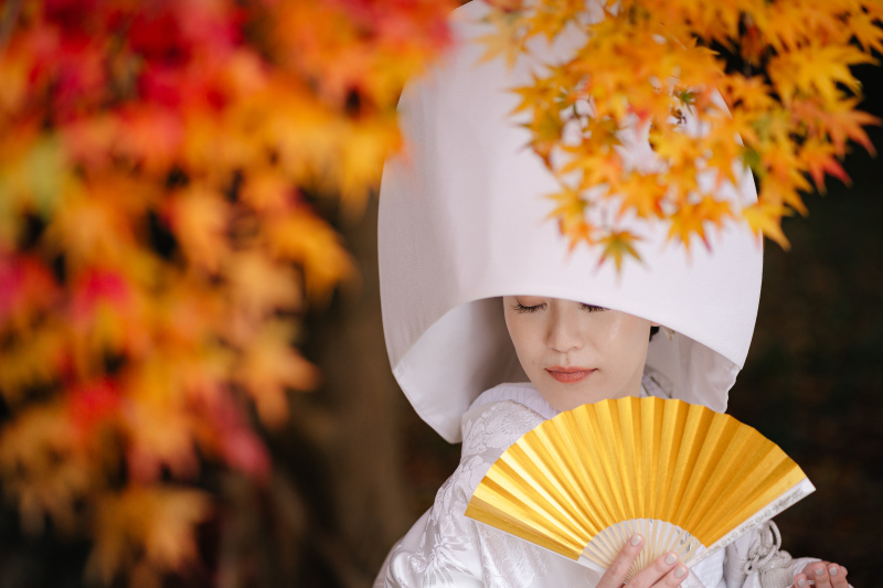 花嫁感アップ!綿帽子!