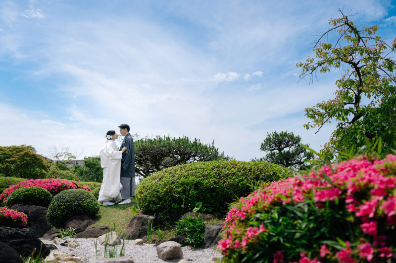 【仕上がり評価5.0の新緑フォト】京都の春を彩るロケ撮影。和装レンタル付きのよくばり新緑プラン