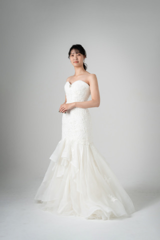 マーメイドビジュー裾レース【62595】