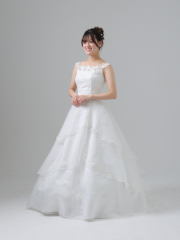 刺繍肩ありレース【WD02030】