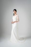 長袖ウエストベルトビジュー【WD02040】