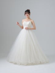 シンプル切替チュールスカート【WD01147】