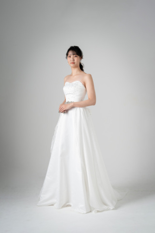 胸元ストーンオーバードレーン風【WD01150】