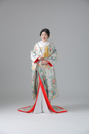 色打掛_シルバー花柄【IU00325】