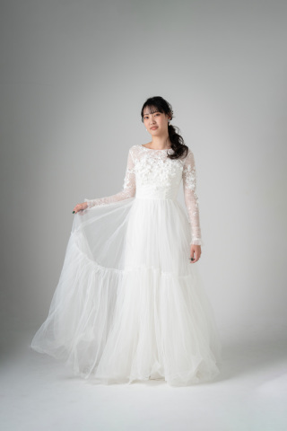 3Dフラワー長袖【WD01148】