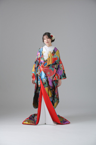 色打掛_黒・朝顔【IU00501】