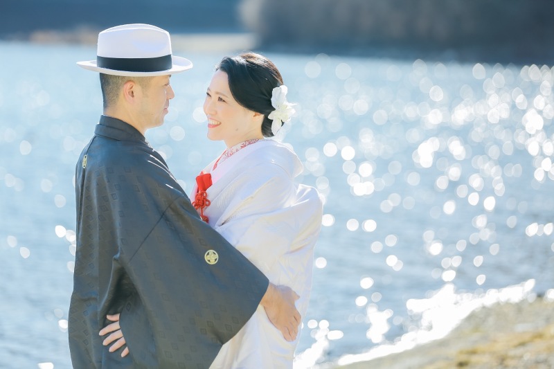 キラキラ湖畔ショットも。