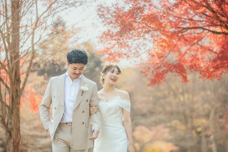 紅葉での撮影