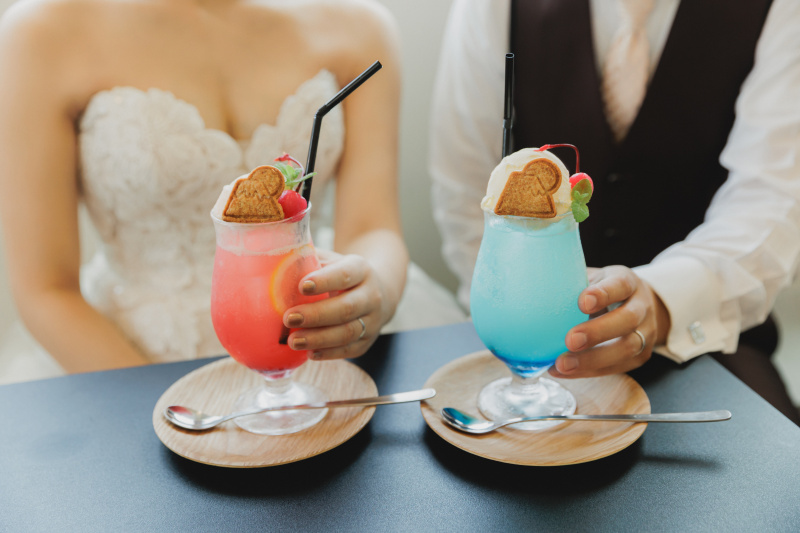 富士山のクリームソーダ