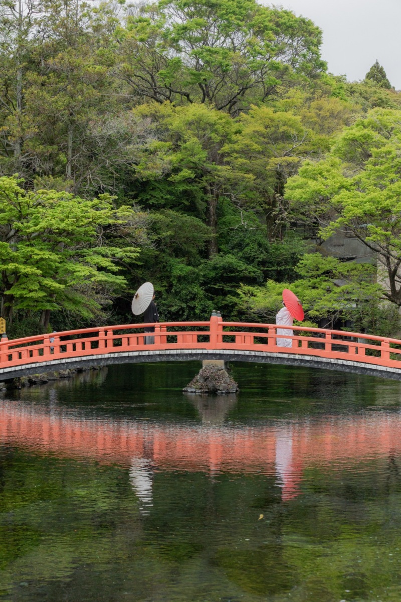 橋での撮影