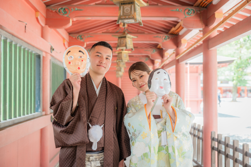 和装は神社で