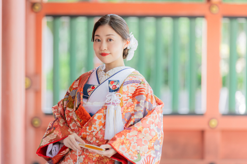 和装がにあう素敵な新婦様