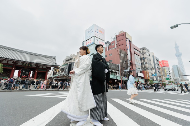 雷門とスカイツリー