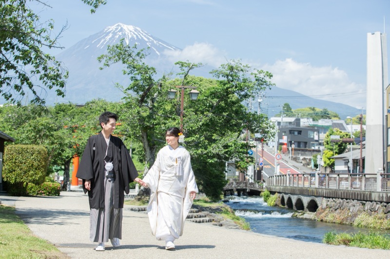 神社からも富士山がちらり