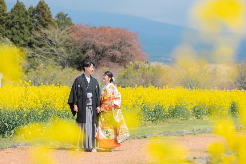 和装✖️お花畑ロケーション
