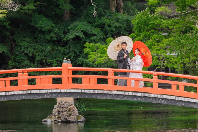 神社+白無垢 世界遺産の富士山浅間大社プラン