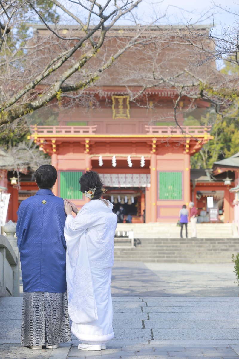 神社内の色々な場所で撮影