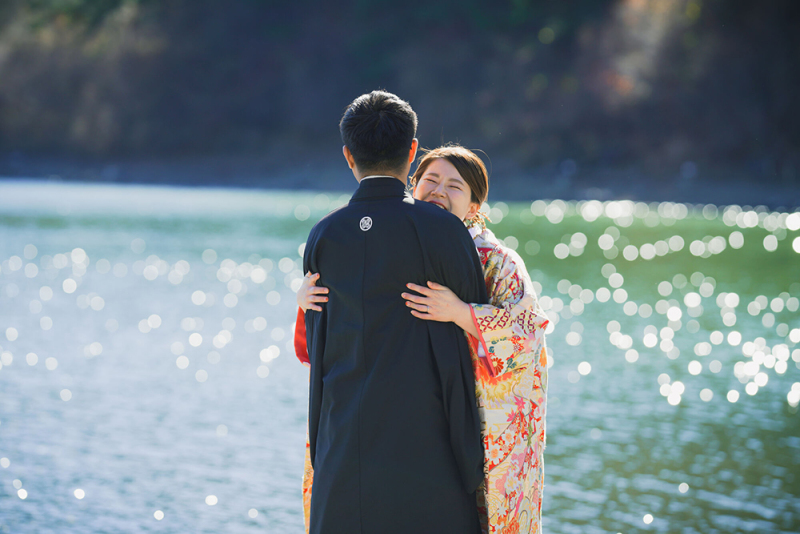 湖畔のキラキラ