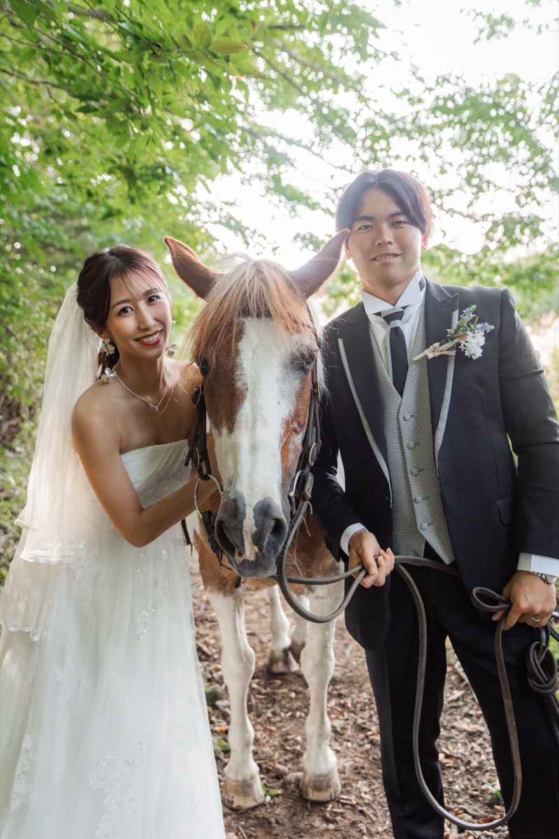 お二人お馬さんと