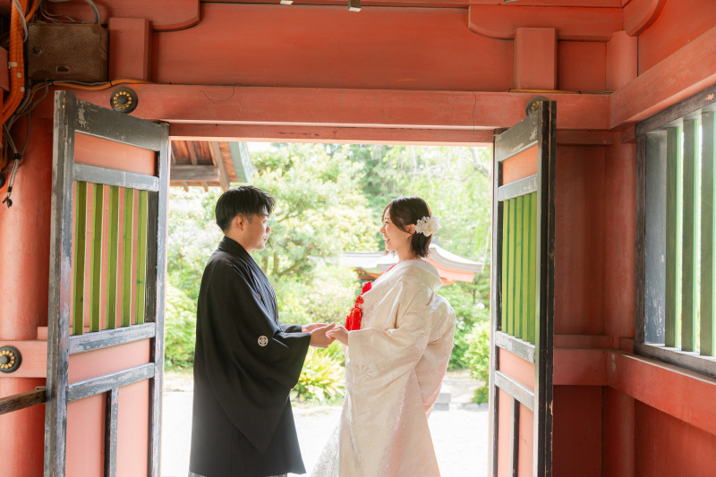 神社での撮影