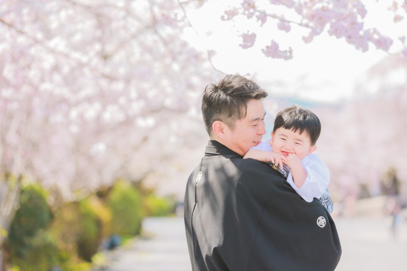 パパと2ショット