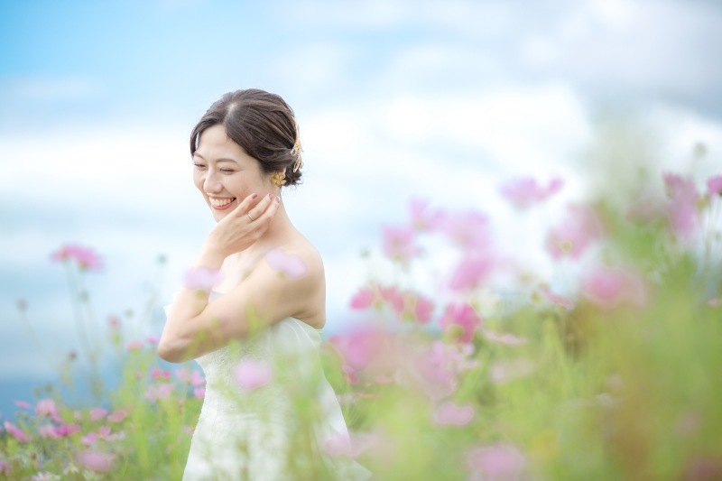 コスモスも可愛く咲いて秋らしいです